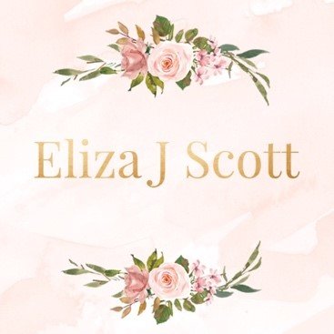 Author name with flowers