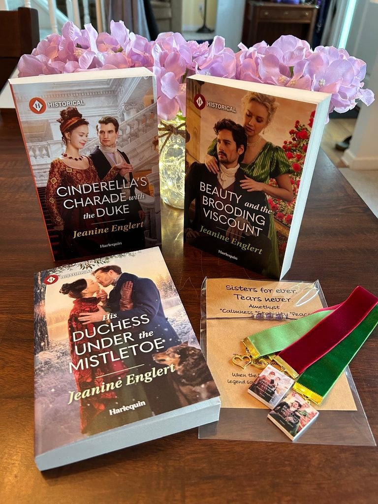 Giveaway Bundle Book swag, 3 books and a bracelet inspired by the series.
